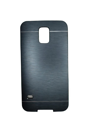 Samsung Galaxy S5/S5 Neo Alu Cover Schwarz Metall Case Hülle Schale Handyhülle