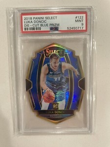 その他 NBA LUKA DONCIC RC Die Cut Blue Prizm Luka Doncic 2018 Select #122 Premier Level Blue Die-Cut /249