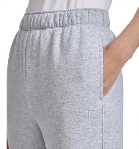 Calvin Klein Jeans Women's Fleece Sweatpants Jogger, Gray, Size S - Picture 5 of 5