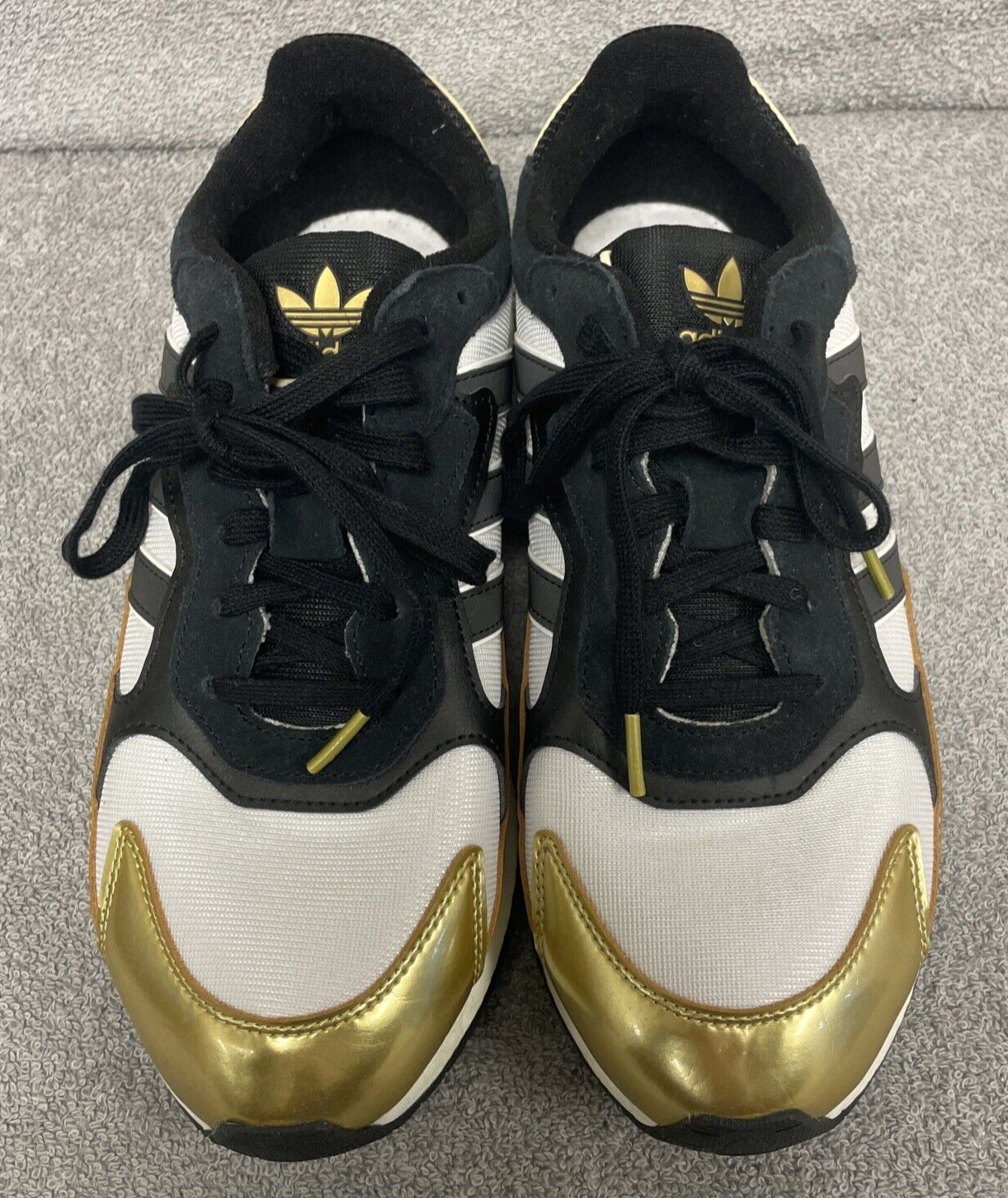 Size 9.5 - Adidas Tresc Run Black Metallic Gold