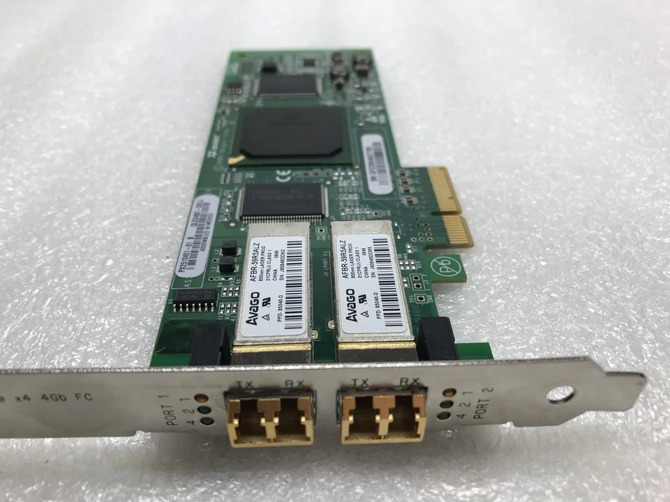 LOT OF 6 DELL DH226 DUAL PORT 4 GBPS FIBRE CHANNEL QLOGIC PX2510401-61 C4-2(1) - Image 3 of 4