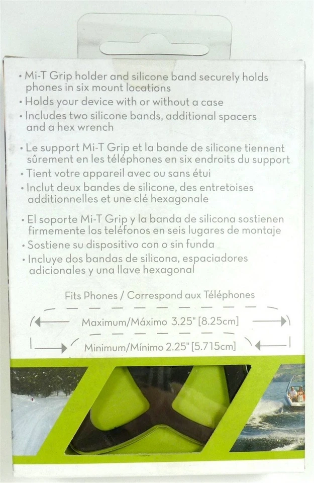 BRACKETRON XV1-704-2 Mi-T Grip Universal Handlebar Bike Mount for phones - Image 3 of 3