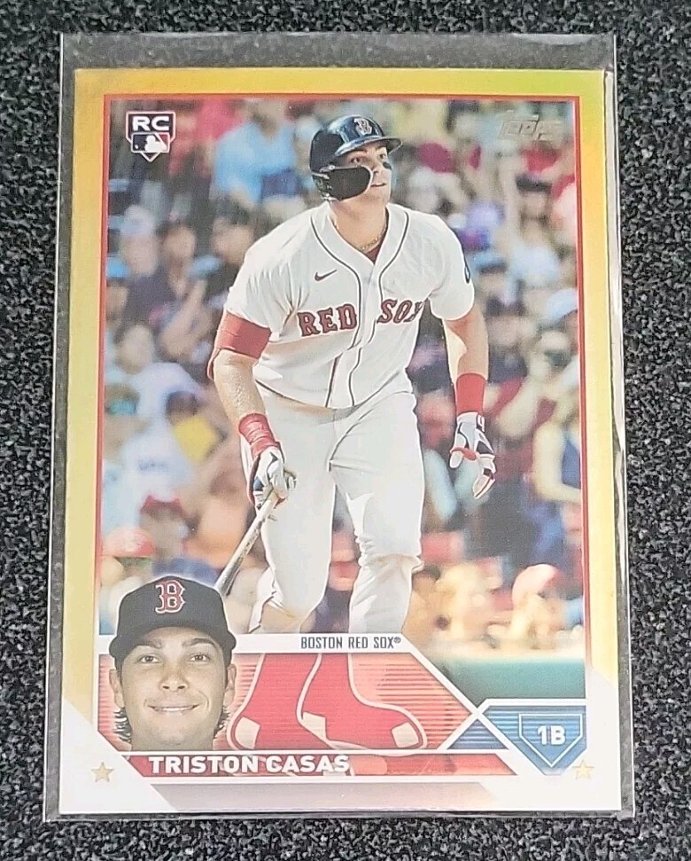 TRISTON CASAS 2023 TOPPS SERIES 1 RC #92 GOLD FOIL BOSTON RED SOX