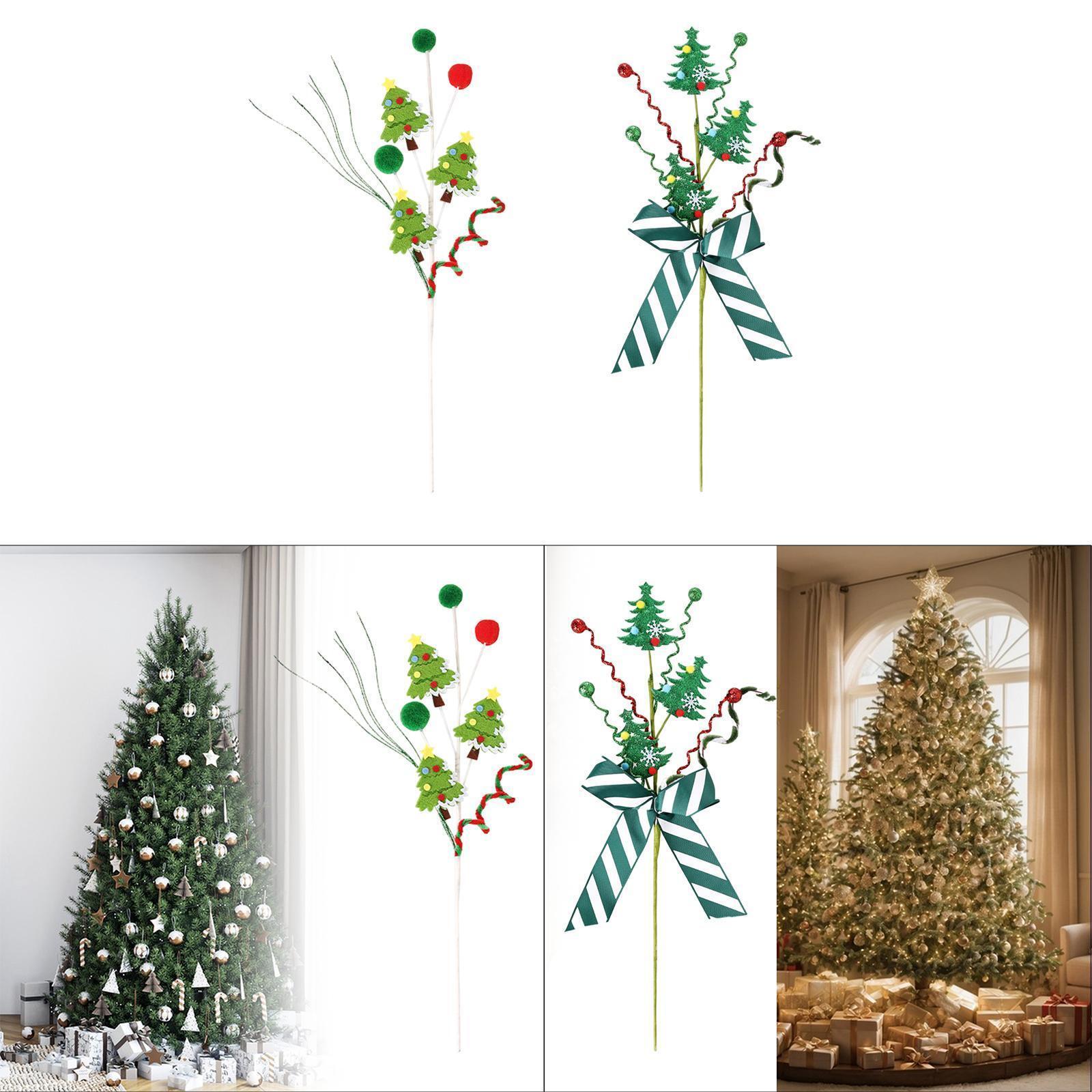 Christmas Tree Pick DIY Holiday Decoration for Anniversaries Themed Parties