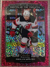 2022-23 OPC PLATINUM HOCKEY REILLY WALSH VIOLET PIXELS SP RC #223 #004/299