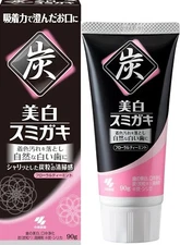 KOBAYASHI SUMIGAKI Whitening Charcoal Toothpaste 90g Smoothpaste Floral Tea