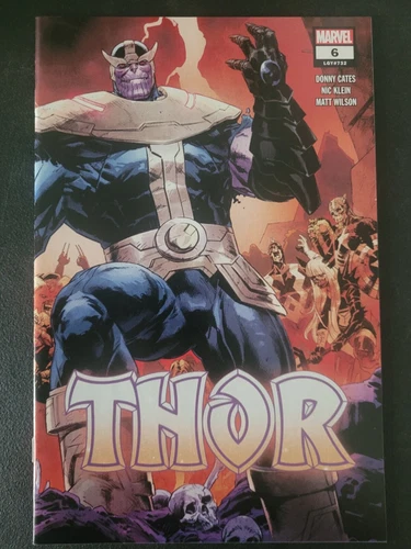 THOR #6 (2020) MARVEL COMICS 2ND PRINT WRAP AROUND COVER! THANOS! DONNY CATES!