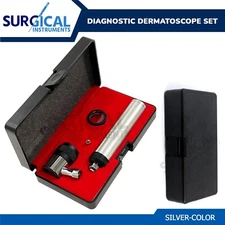 Dermatology Skin Diagnostic Grey Dermatoscope Set Dermal Instruments Dermascope