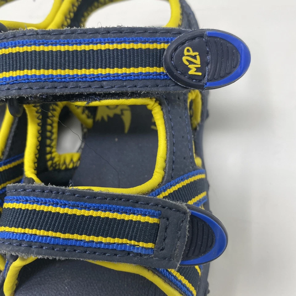 Sandalias Stride Rite niños 9M Made2Play correas de cuero azul amarillo Foto 2 de 4