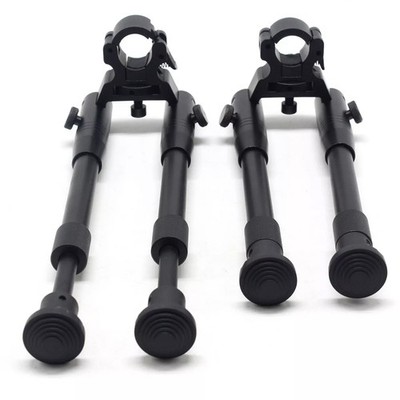 9-13'' Adjustable Rifle Bipod Folding Clamp-on Round Barrel Mount Hunting Bipods