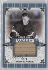2021-22 Leaf Lumber Game Used Platinum 2/6 Terry Sawchuk #GUL-TS2 HOF 0c3