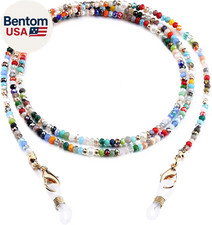 Mask Lanyard Eyeglasses Chain Healing Crystal Beaded Sunglasses Chains with Pear