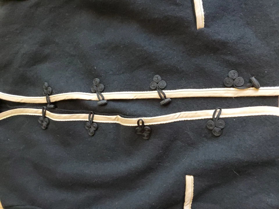 Blazer Geiger de lana negro con ribete tostado talla 40 nuevo con etiquetas para mujer Foto 3 de 4