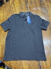 NWT Nautica Polo Shirt Men  s Size S Gray Blue Short Sleeve Cotton Shirt