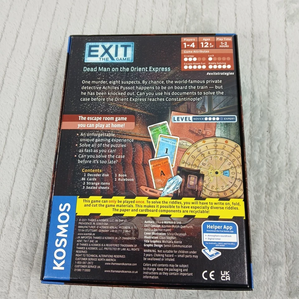 Exit the game - Dead Man on the Orient Express - New Card Game complete - Image 4 of 4
