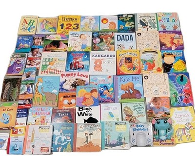Huge Lot Of 80 Board Books for Children's/ Toddler Babies/Preschool/Daycare