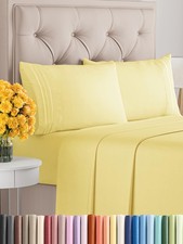 Cal King Size 4 Piece Sheet Set - Comfy Breathable Cooling Bed Sheets Set - ...