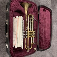 Vtg Lee Lark Trumpet M4015 1 mouthpiece And Original Case 