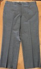 Santorelli 40x28 Luxury Romeo Grey Virgin Wool Flat Front Dress Trouser Pants — photo 1