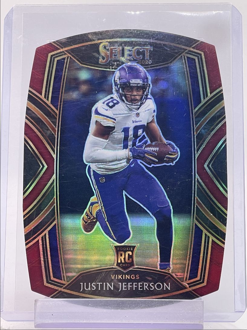 JUSTIN HERBERT 2020 SELECT CLUB LEVEL ROOKIE DIE CUT MAROON RC Q6418