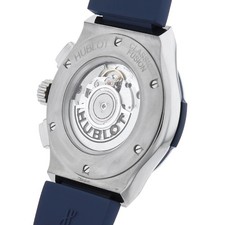 HUBLOT Classic Fusion Chronograph Titanium Blue 521.NX.7170.LR second hand mens 4