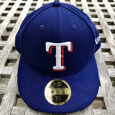 Texas Rangers MLB New Era 59FIFTY Blue Low Profile Fitted Hat 7 1/2