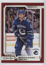 2018-19 O-Pee-Chee Red Alexander Edler #435 0c3