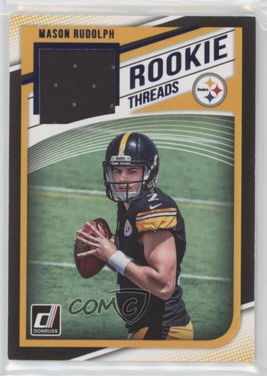 2018 Panini Donruss Rookie Threads Blue Mason Rudolph #5 pm6