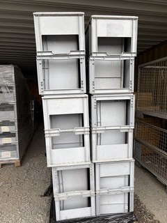 36x AUER Euroboxen 60x40x32 66l "Sichtlagerkästen" !TOPZUSTAND!