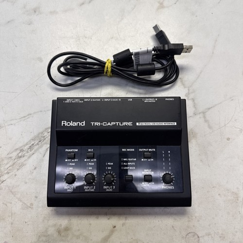 Roland UA-33 TRI-CAPTURE USB Audio Interface 24bit 96kHz Black UA33