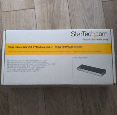 StarTech.com Triple-4K USB-C Docking Station 100W USB Power Delivery DK30CH2DEP