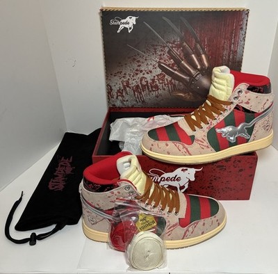 Air Stampede 1 Freddy Krueger SB Dunk High Men 9 Rare HTF