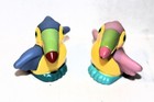 FISHER PRICE Little People SET OF 2 Boy & Girl TOUCANS Exotics Bird 2" FIGURES — photo 5