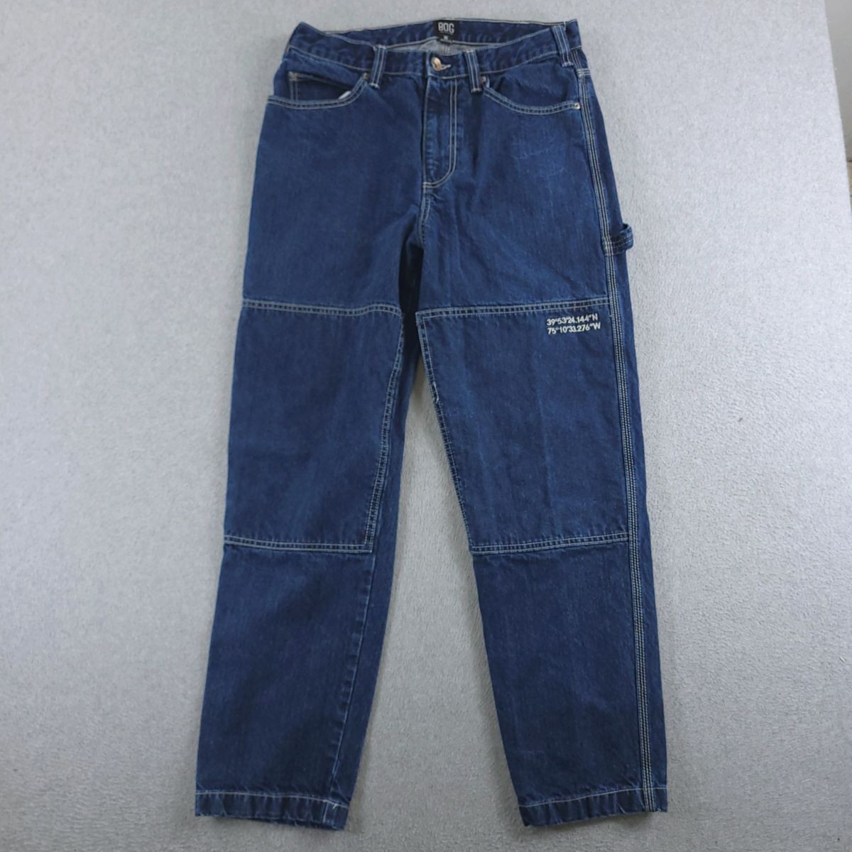 BDG Carpenter Jeans Mens 32x30 Blue Double Knee Workwear Denim