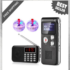 Ghost Hunting Kit, 8GB Digital Voice Recorder, FM Radio with Antenna, LED Cat