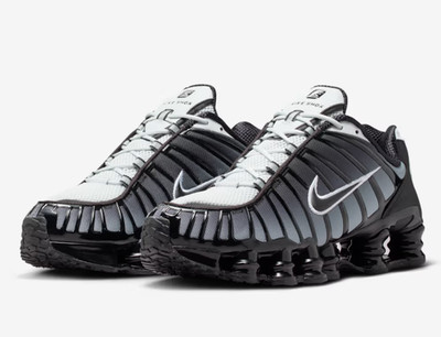 Nike Shox TL AV3595-017 Schwarz Pure Platinum Weiß Herren Gr.