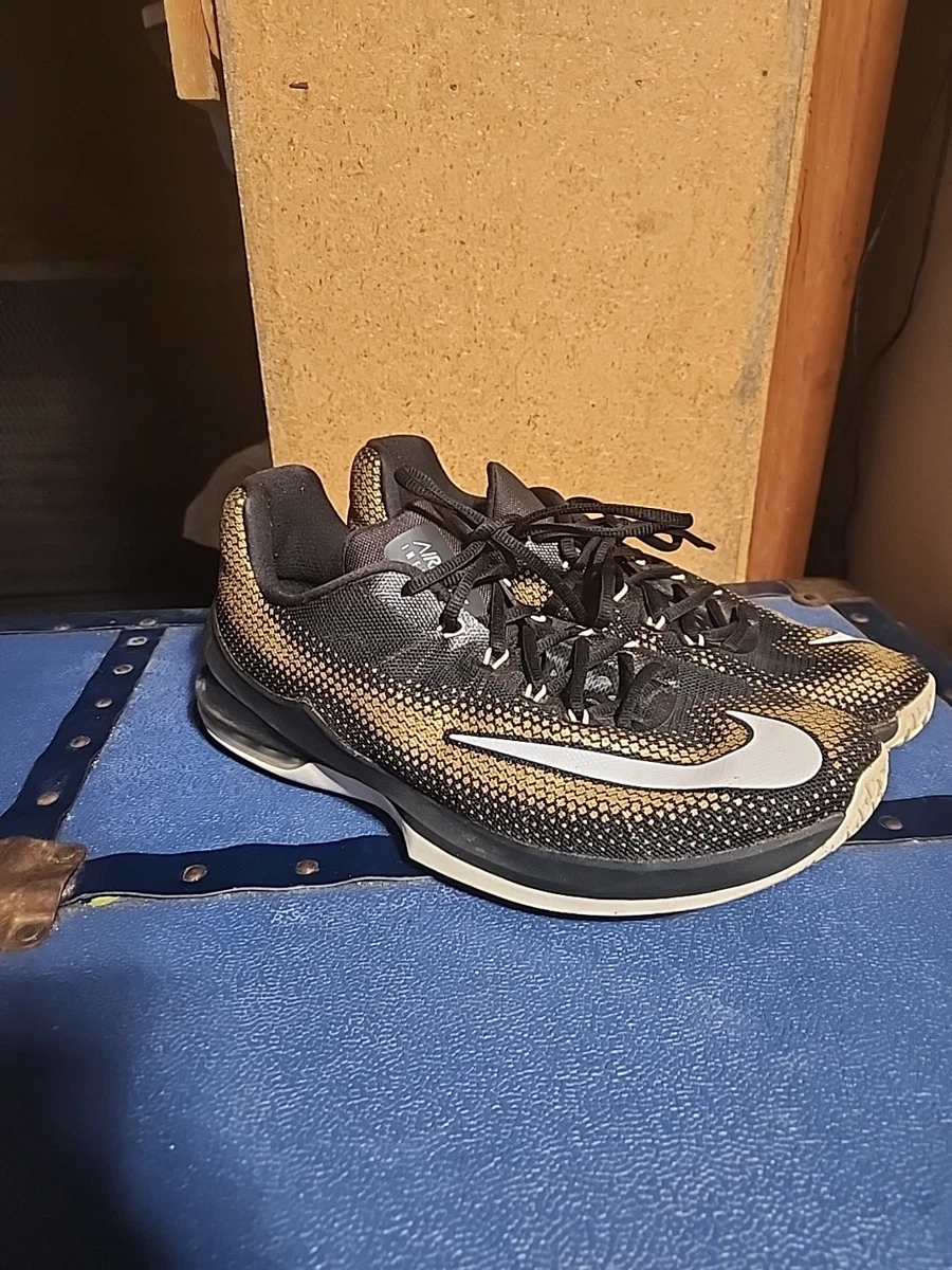 Nike Air Max Infuriate 3 Low Black Metallic Gold for Sale