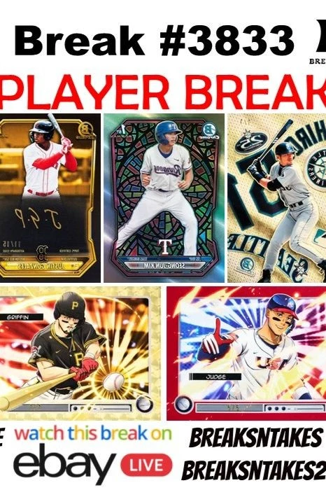 Break #3833: 2026 Bowman Chrome Baseball Hobby 5 CASE (42 BOX) Player Break