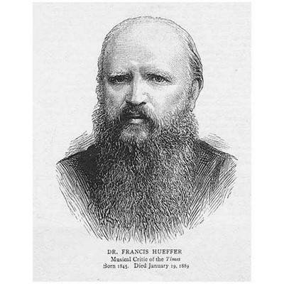 Dr Francis Huffer Musikkritiker für die Zeit - antiker Druck 1889
