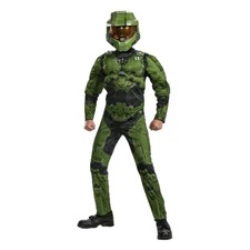 Kids' Deluxe Halo Master Chief Infinite Halloween Costume Jumpsuit Size -S 4-6