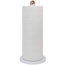 Countertop Paper Towel Holder With Weighted Base Easy Onehanded Tear Modern Desi