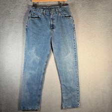 Vintage Polo Jeans Co Ralph Lauren RL Flag Patch 14x31 Blue Denim Jeans USA