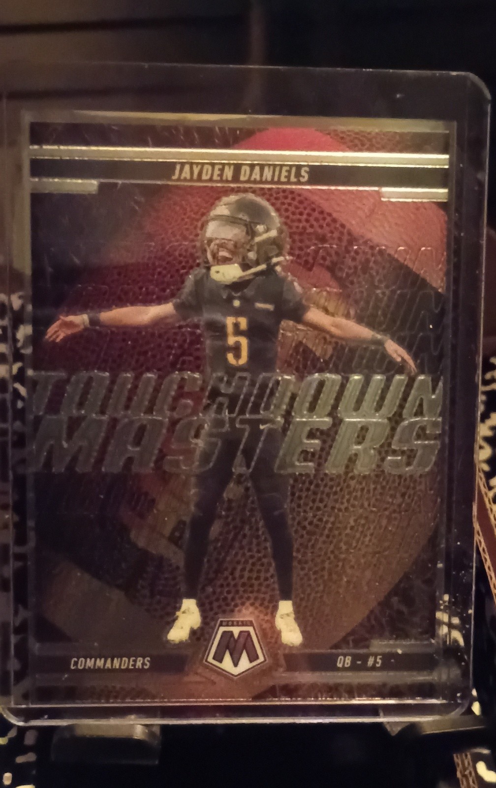 2025 Panini Mosaic - Touchdown Masters Jayden Daniels #7 Red Mosaic Prizm