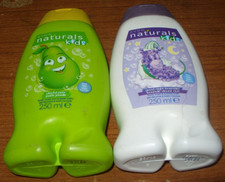 2 x Avon Naturals Kids Body Wash/Bubble Bath Playful Pear & Goodnight Lavender