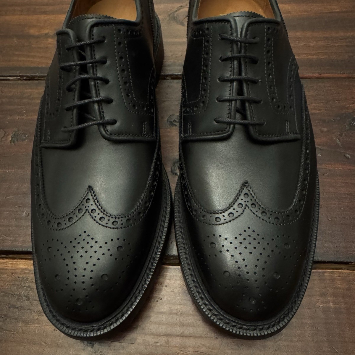 Polo Ralph Lauren Brenton Wingtip Oxford Dress Shoes Sz 9  display picture 1