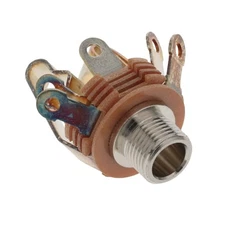 2PC SWITCHCRAFT 14B Conn AV Phone Jack 3 Cont Sz 1/4" Chassis/Pnl Mnt Insulated