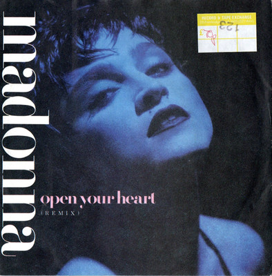 Madonna   Open Your Heart (Remix 1986 UK Vinyl, 7'' 45 RPM Single pic sleeve EXC