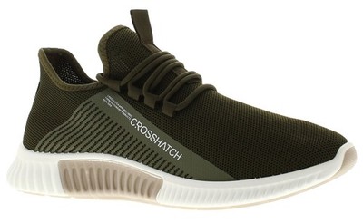 Crosshatch Herren Laufschuhe Nimbus Olive Trainer Grün UK Größe