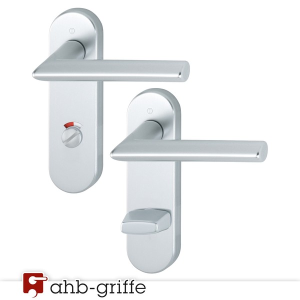 Hoppe TüRgriff Stockholm Kurzschild Sertos® Alu Natur Wc TüRdrüCker TüRbeschlag-image