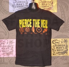 PIERCE THE VEIL 2025 Symbols 'I Can't Hear You World Tour' Date Merch T-shirt